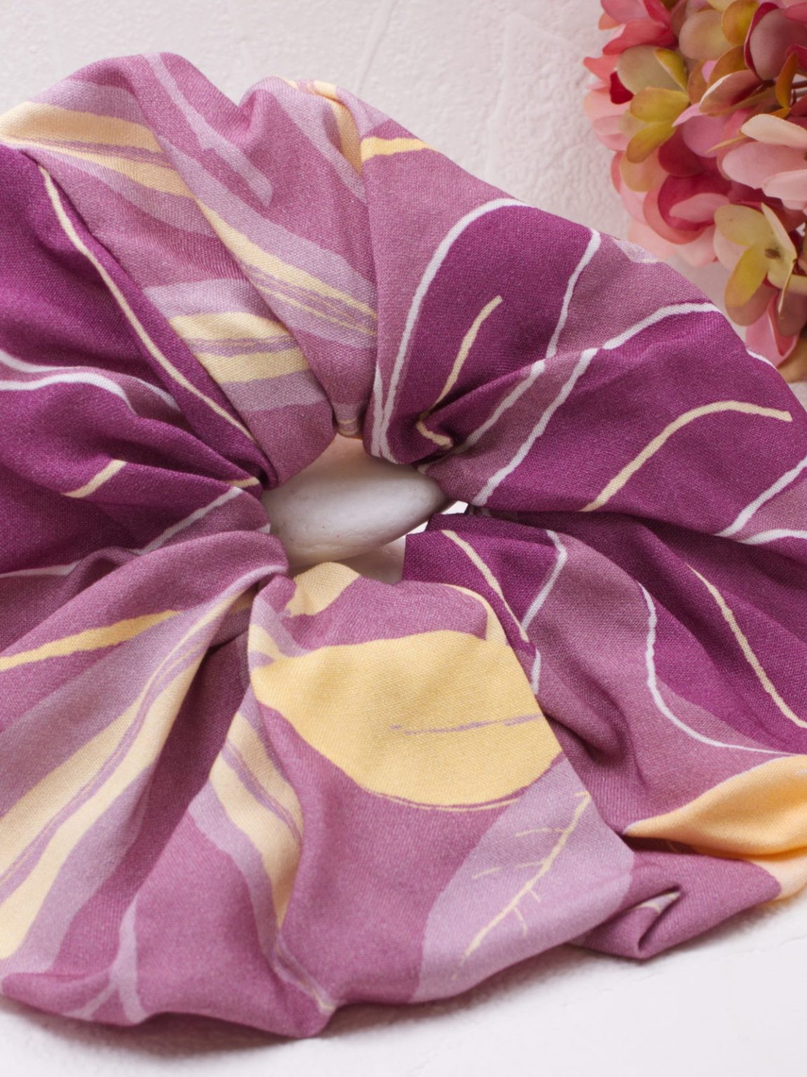 Luxurious Oversized Peach Fuzz Scrunchie by KOKKOSAMMOU